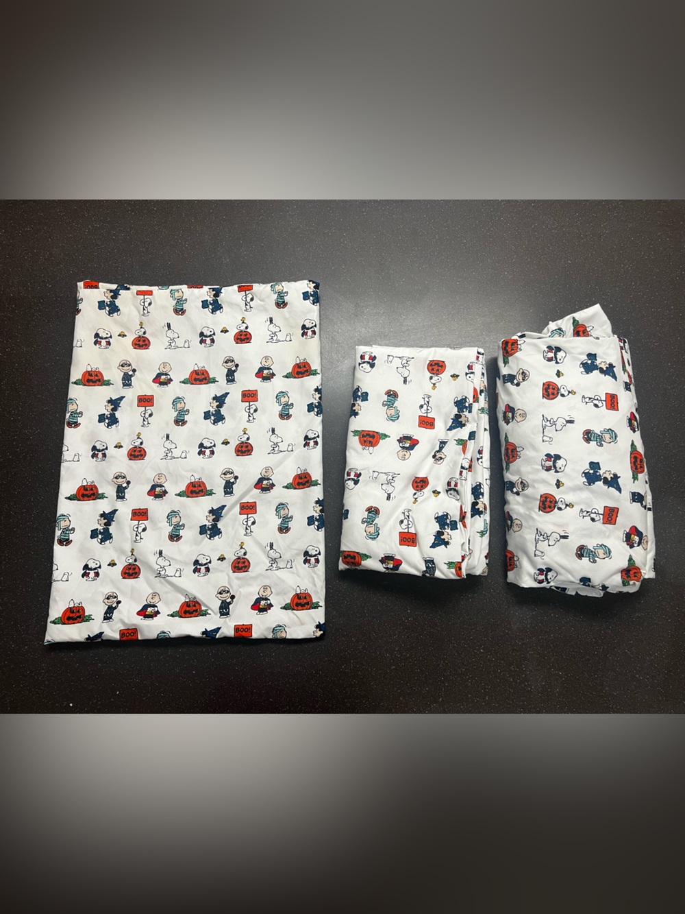 Peanuts Halloween Queen SZ Sheet Set Berkshire Blanket & Home Co. (3-Piece Set)